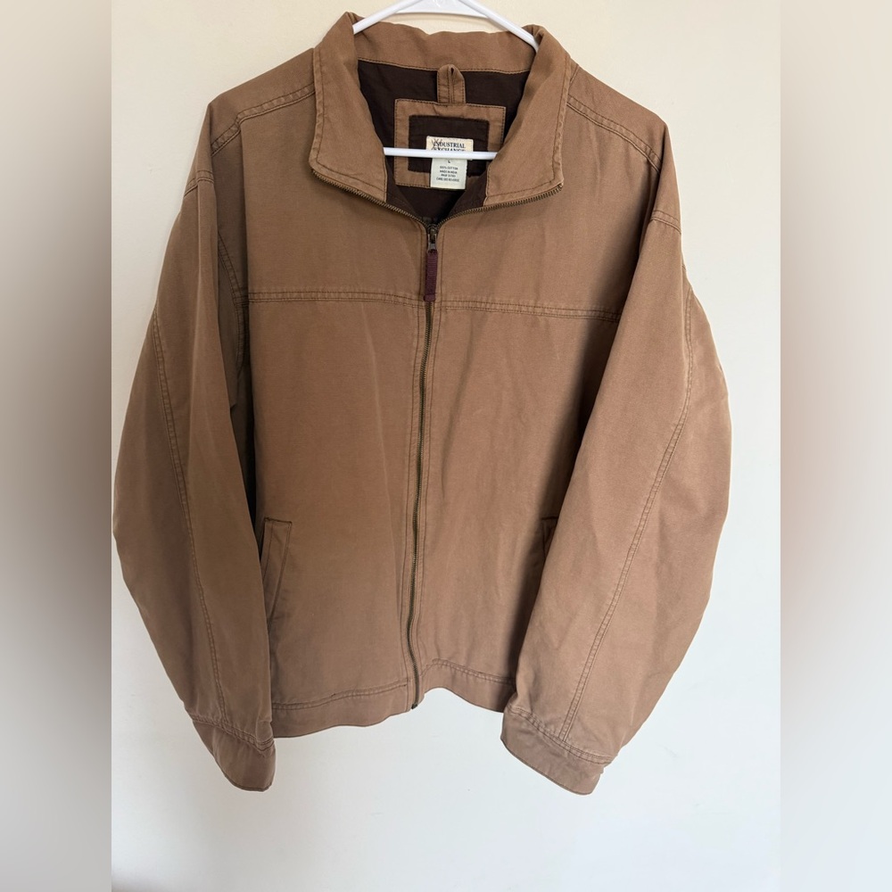 Vintage Industrial Exchange Full Zip Tan Brown Jacket Men’s Large